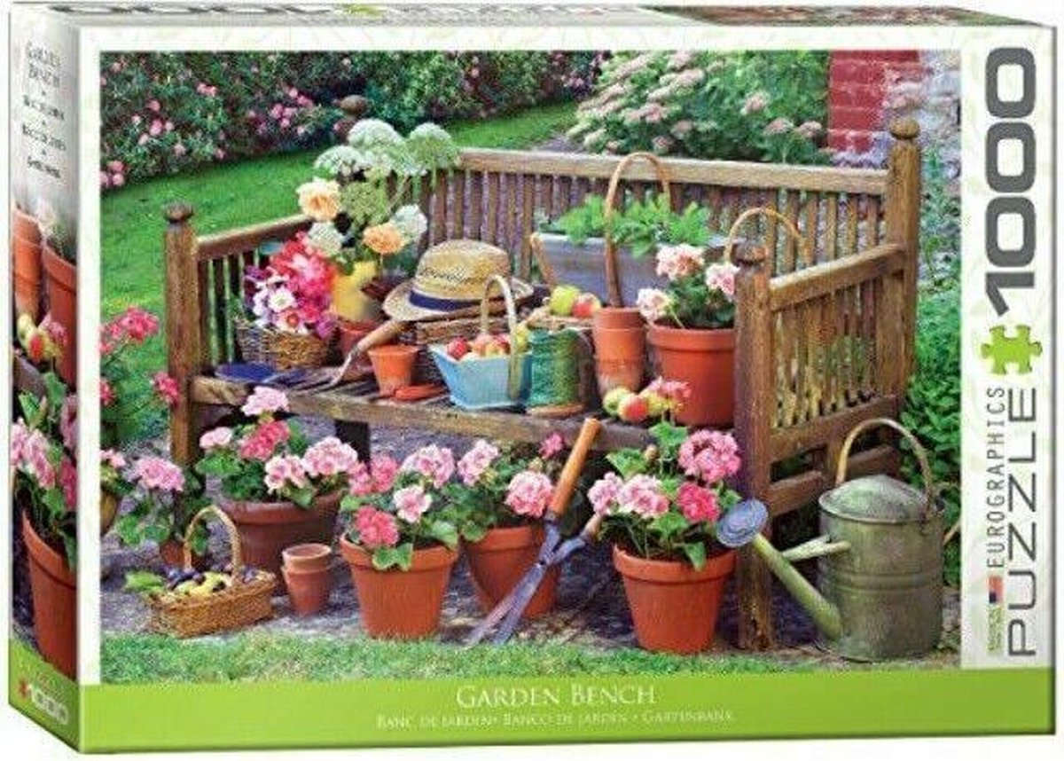 Eurographics puzzel Garden Bench - 1000 stukjes