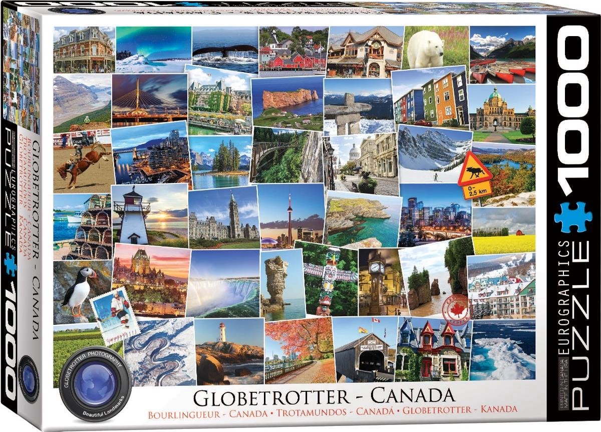 Eurographics puzzel Globetrotter Canada - 1000 stukjes