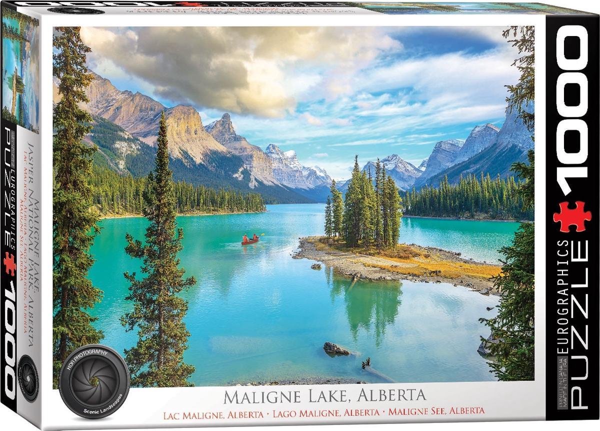 Eurographics puzzel Maligne Lake Alberta - 1000 stukjes