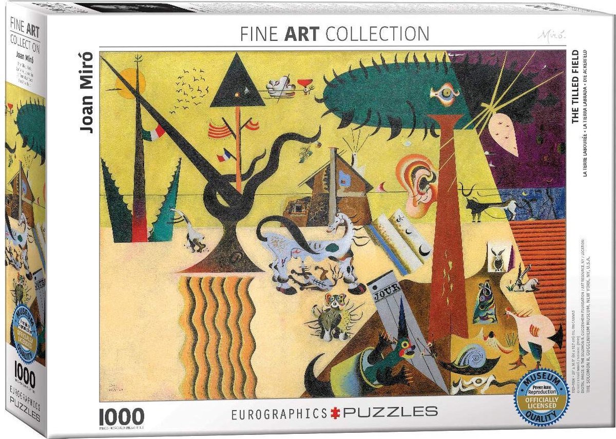 Eurographics puzzel The Tilled Field - Joan Miro - 1000 stukjes