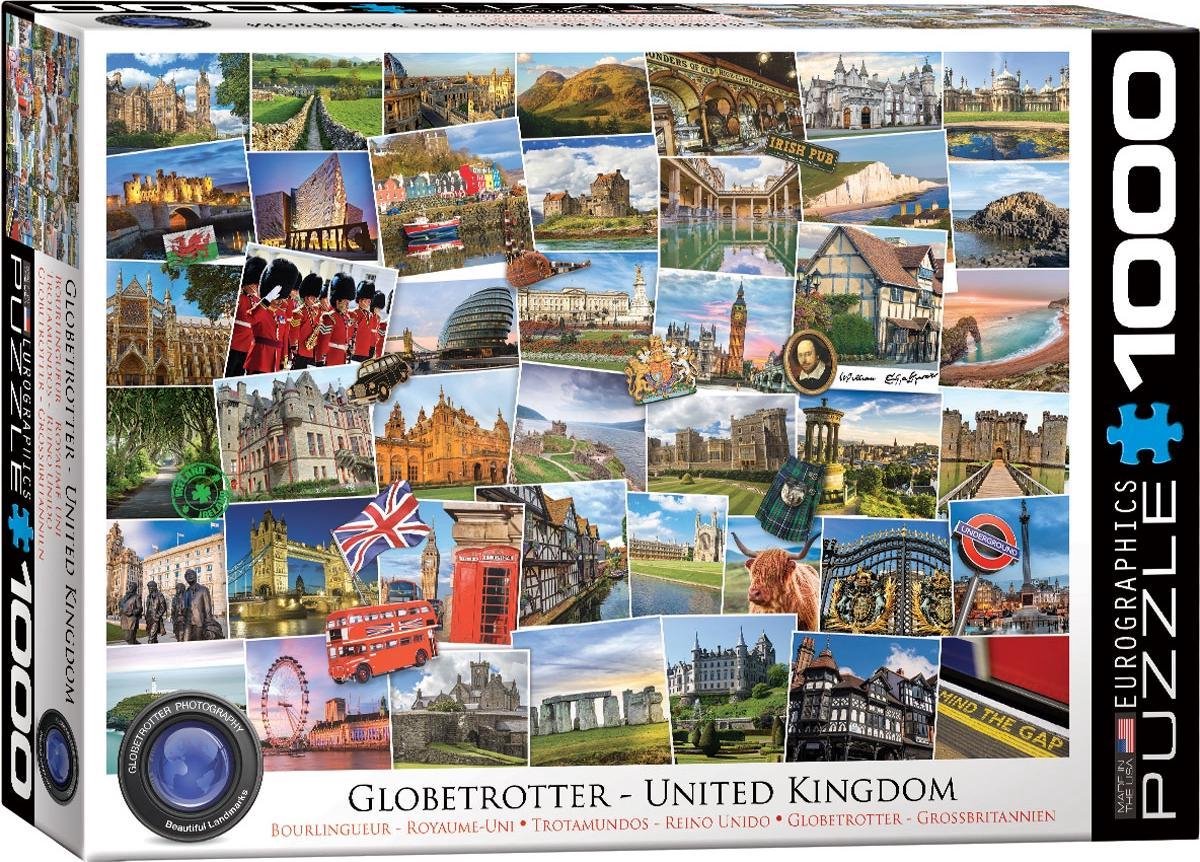 Eurographics puzzel United Kingdom - Globetrotter - 1000 stukjes