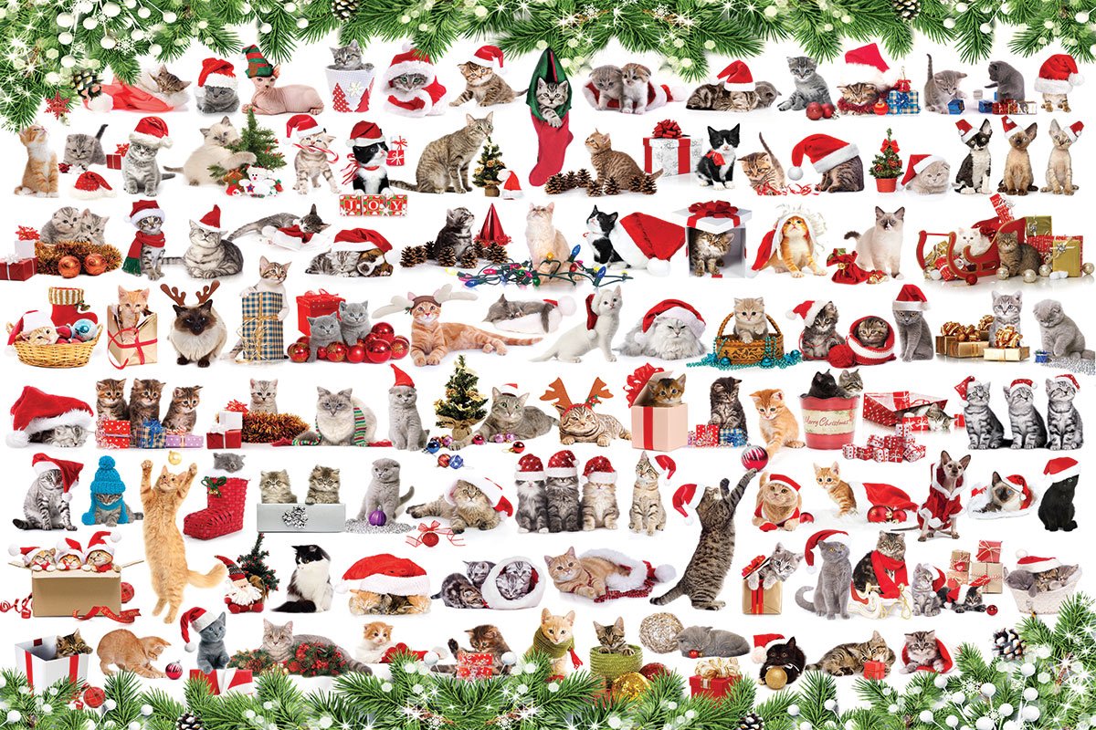 Holiday Cats Tin Puzzel 1000 stukjes