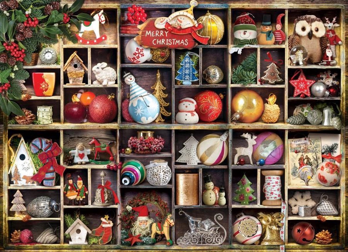 Puzzel 1000 stukjes - Christmas Ornaments (kerst)