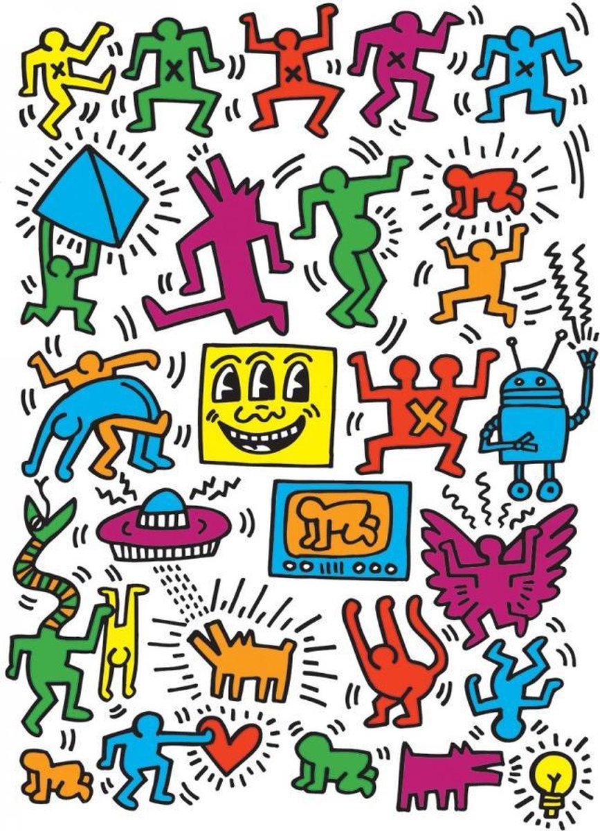 Puzzel 1000 stukjes - Collage - Keith Haring