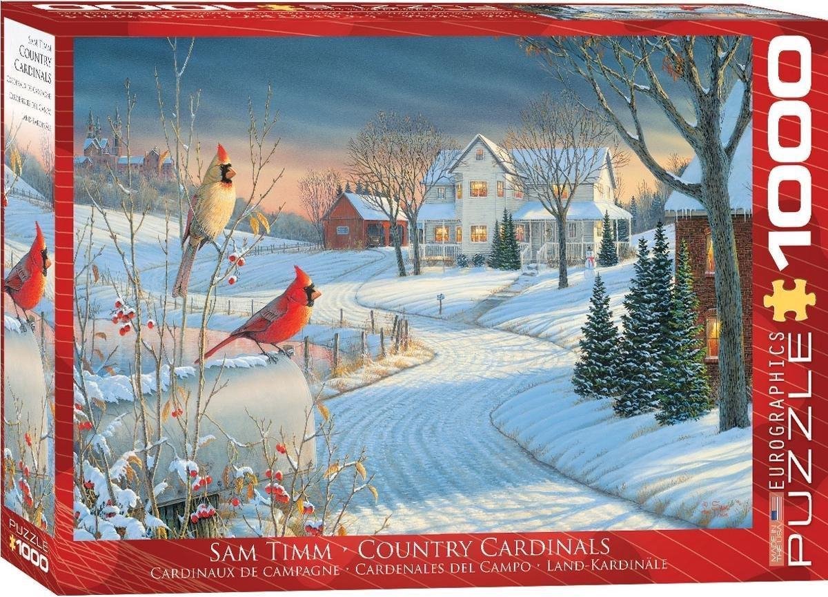 Puzzel 1000 stukjes - Country Cardinals-Sam Timm