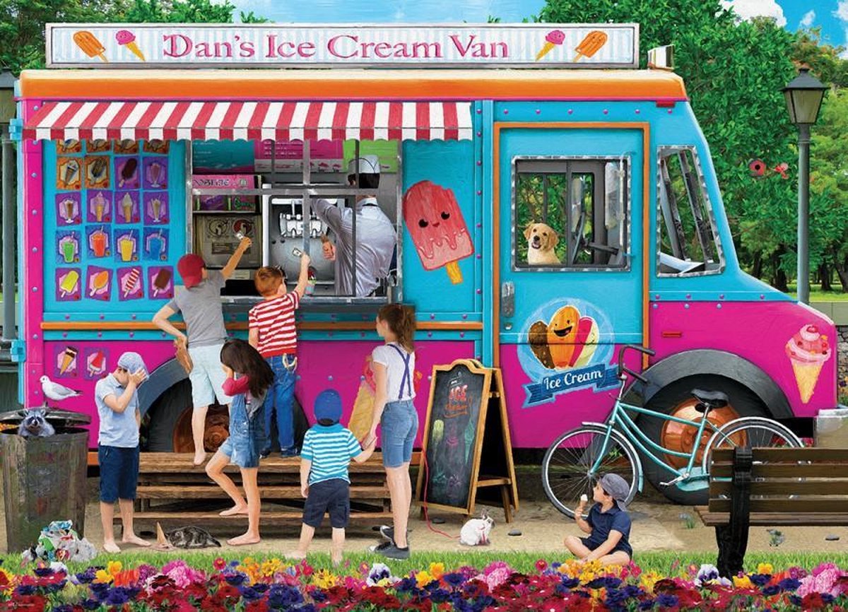 Puzzel 1000 stukjes - Dans Ice cream Van