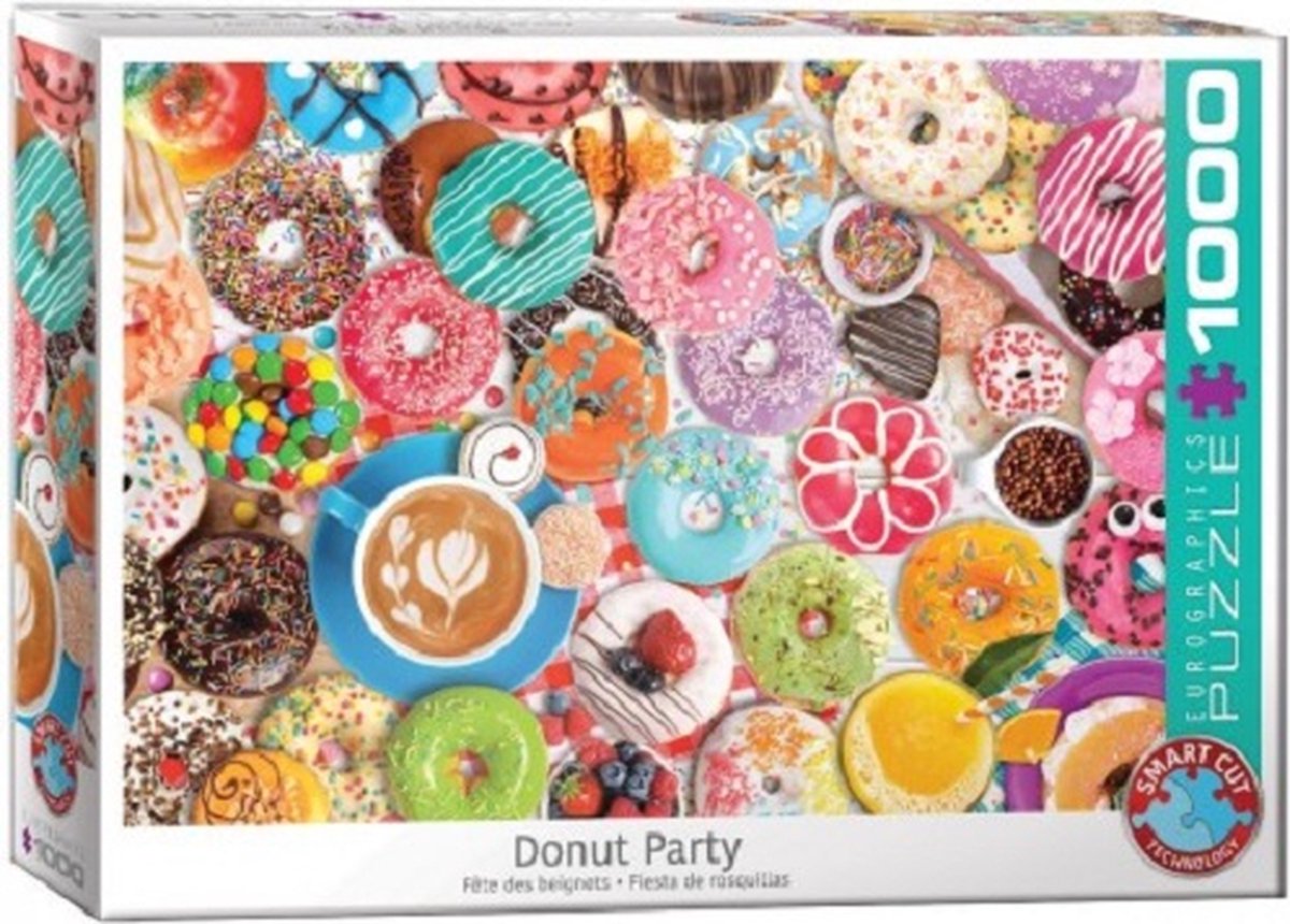 Puzzel 1000 stukjes - Donut Party