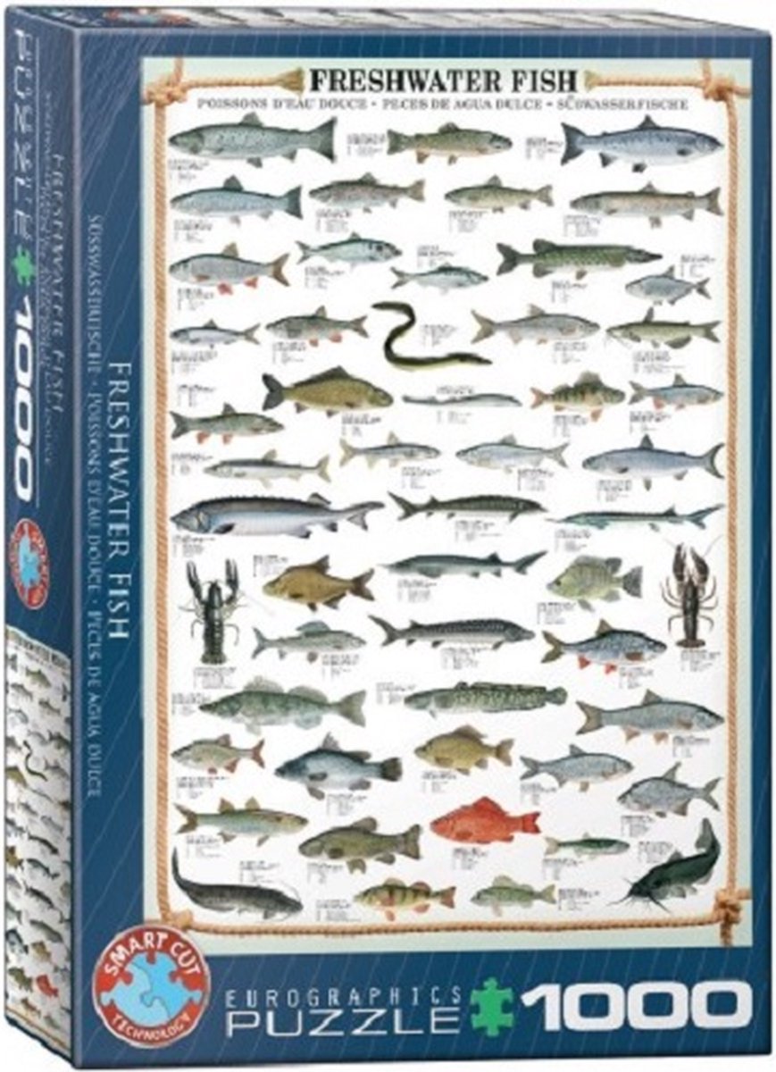 Puzzel 1000 stukjes - Freshwater Fish (1000)