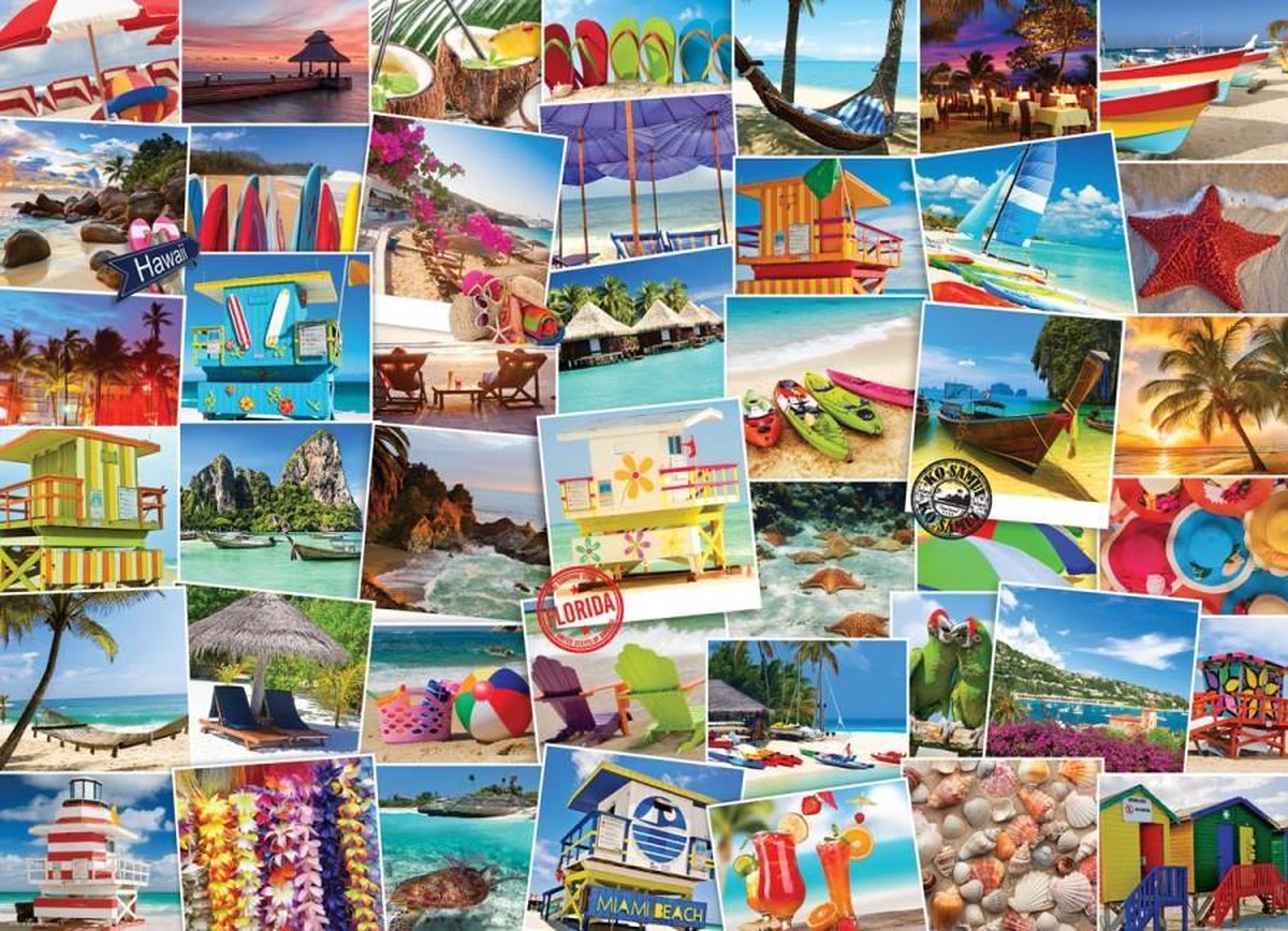 Puzzel 1000 stukjes - Globetrotter Beaches