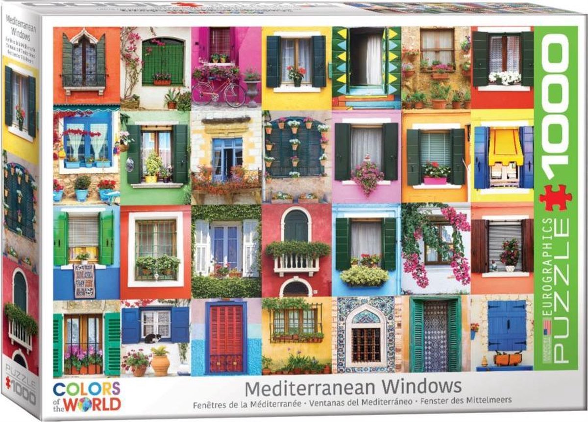 Puzzel 1000 stukjes - Mediteranean Windows