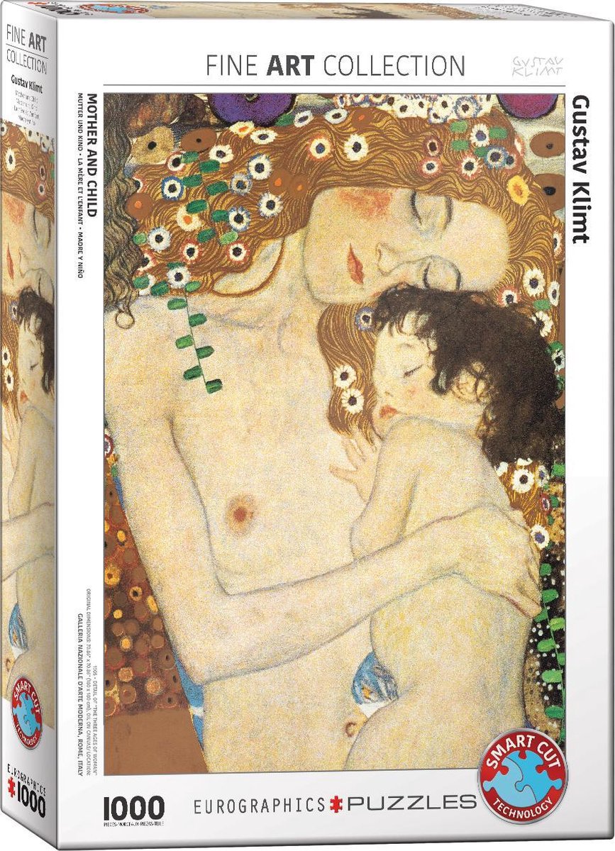 Puzzel 1000 stukjes - Mother and child  - Gustav klimt