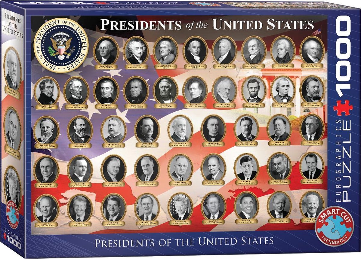 Puzzel 1000 stukjes - Presidents of the USA