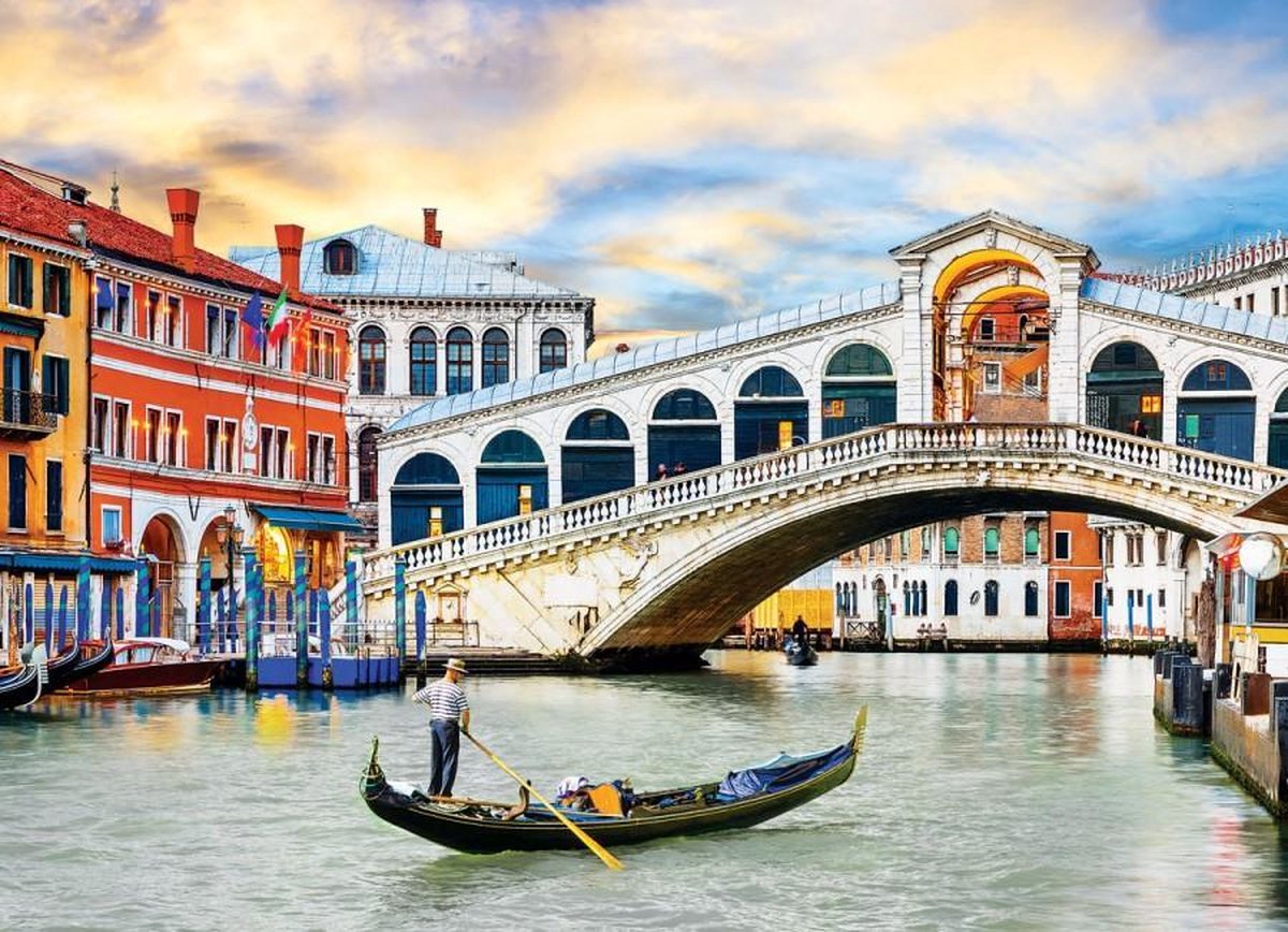 Puzzel 1000 stukjes - Venice Rialto Bridge