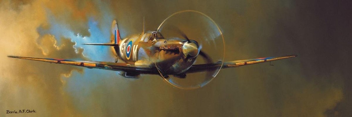 Puzzel 1000 stukjes PANORAMA - Spitfire - Barrie A.F. Clark