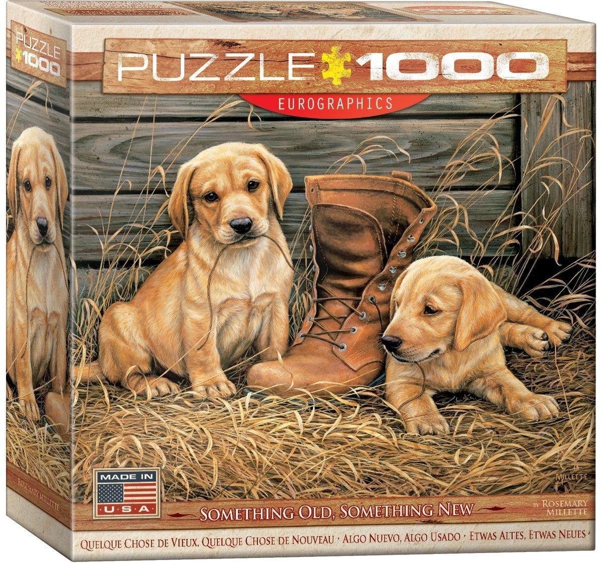 Puzzel 1000 stukjes Puppys