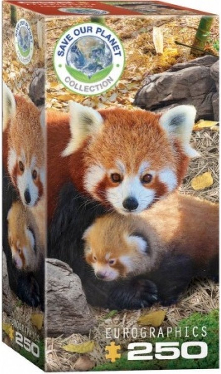 Puzzel eurographics red pandas 250 stukjes