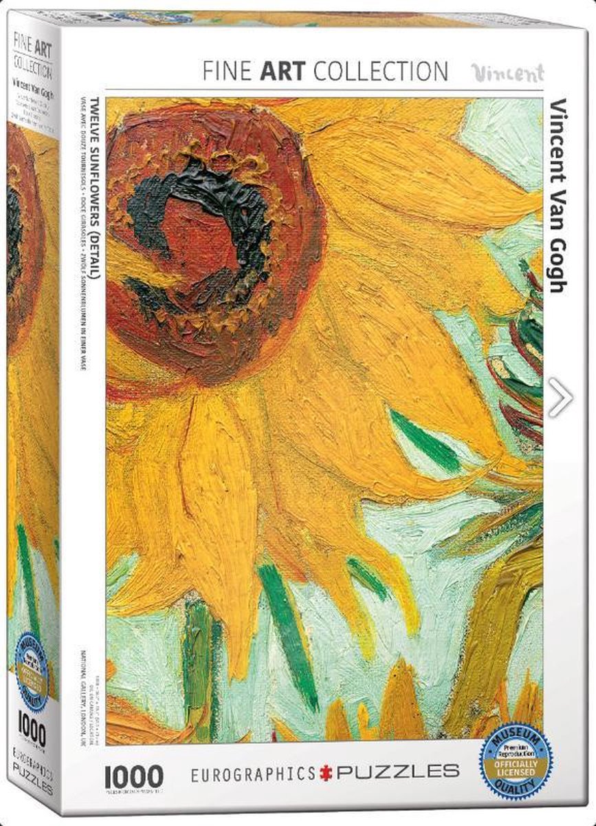 Puzzel eurographics sunflower - gogh- 1000 stukjes