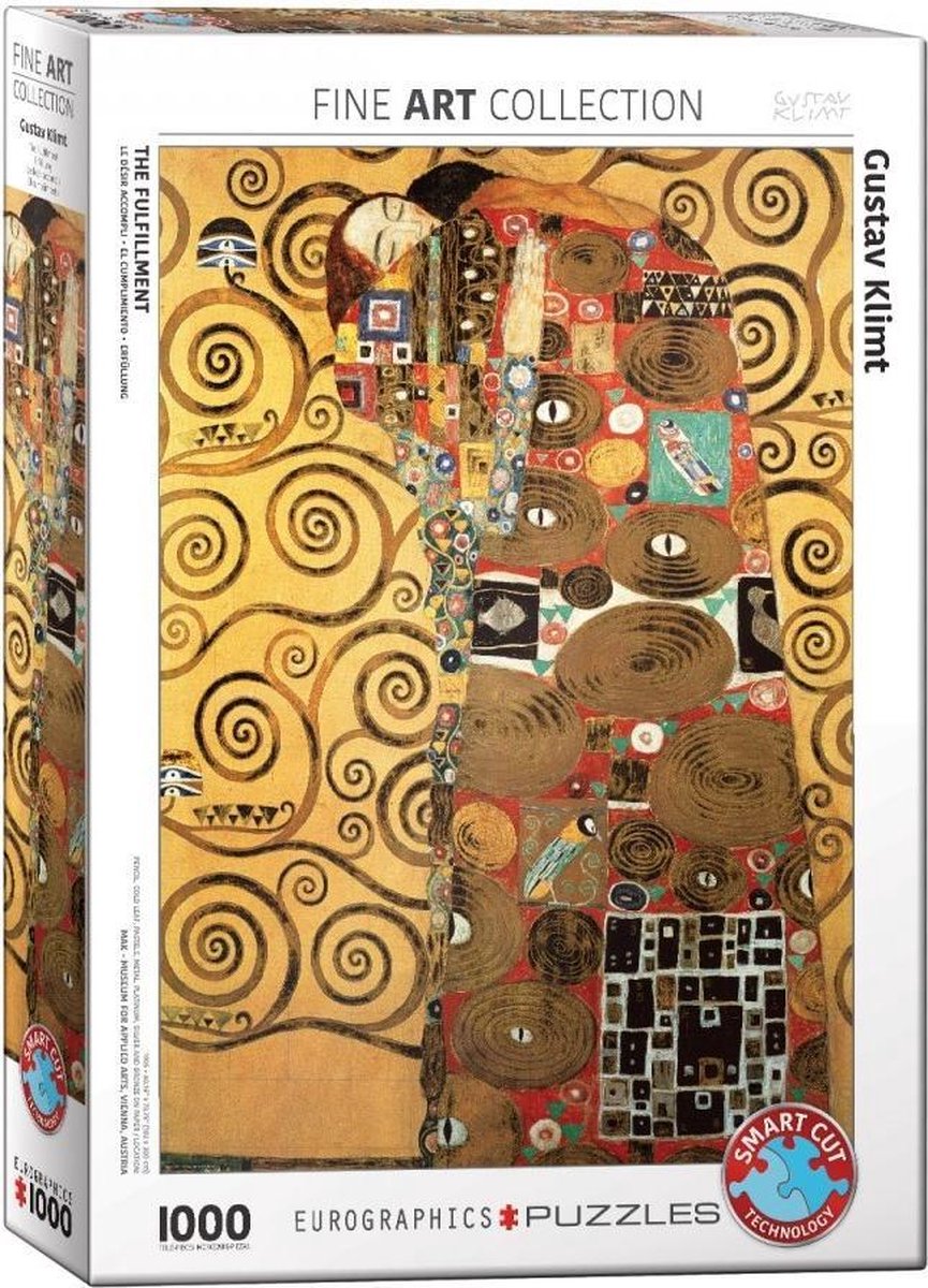 Puzzel eurograpics the fulfillment -klimt- 1000 stukjes