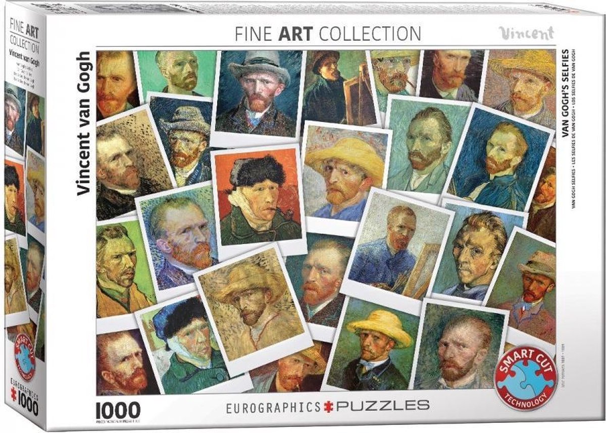 Puzzel eurograpics van gogh selfies 1000 stukjes