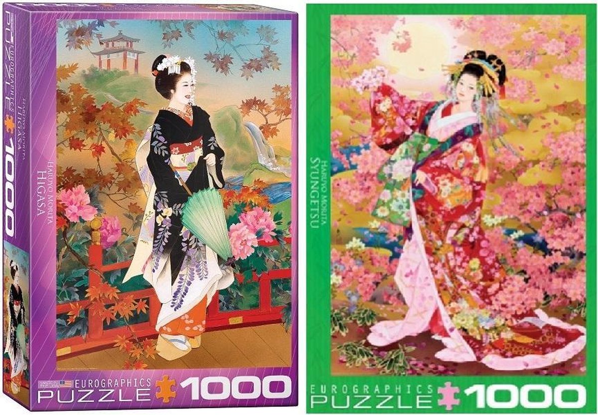 Set Haruyo Morita (2x 1000 stukjes, legpuzzels)