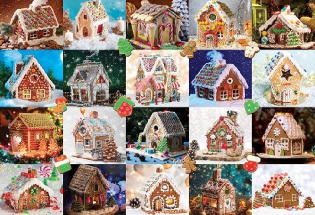 puzzel Eurograpics Gingerbread House Tin 550