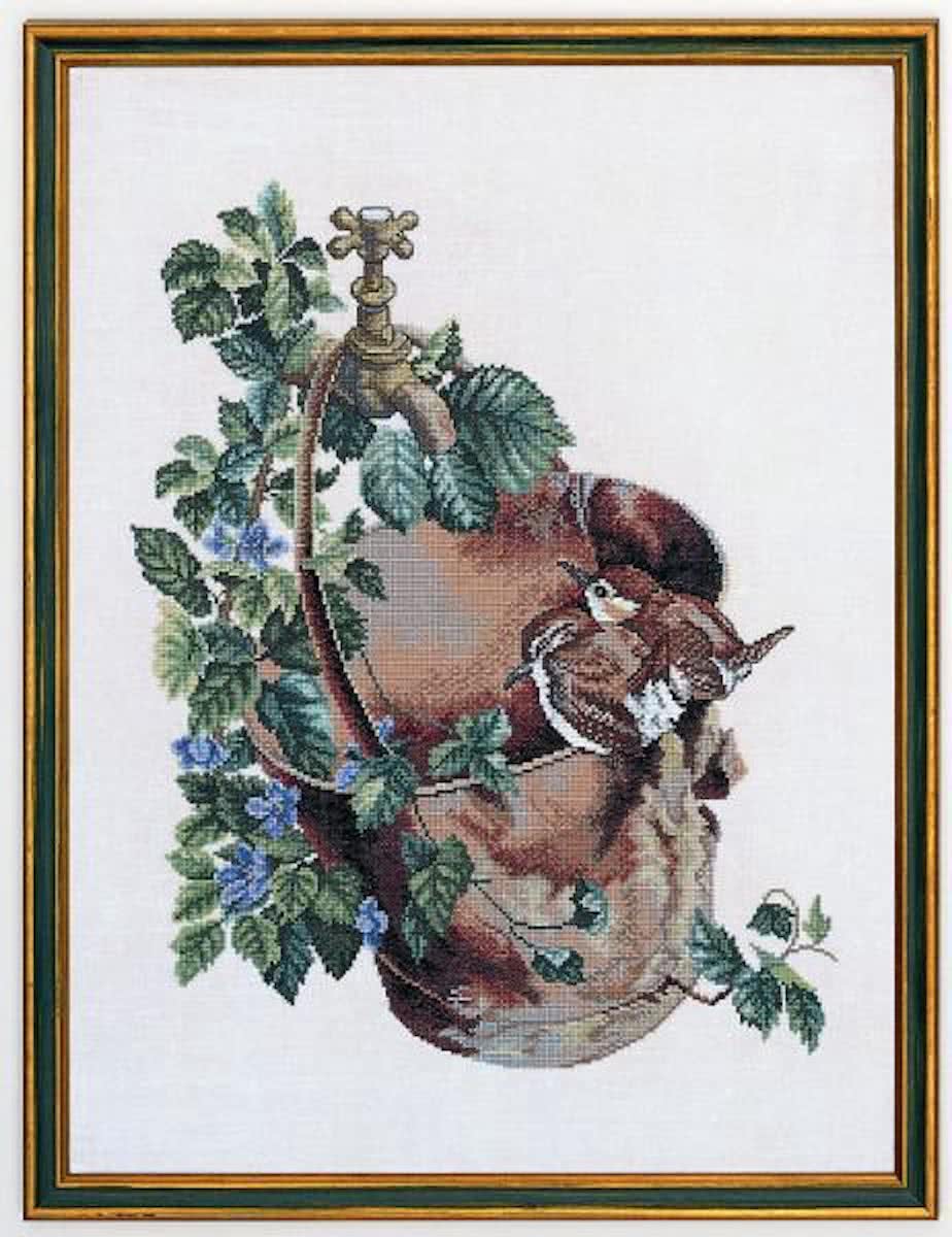 borduurpakket 12-668 vogels op emmer