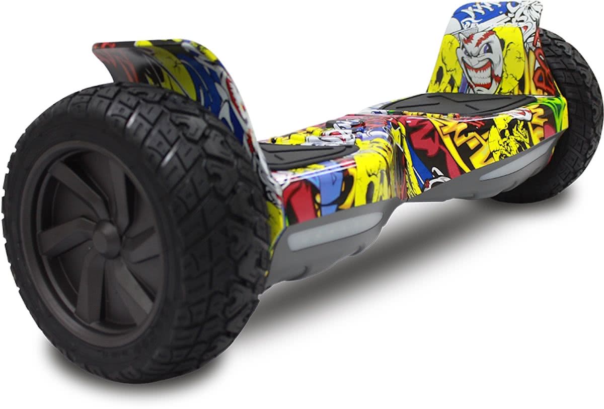 EVERCROSS CHALLENGER BASIS HOVERBOARD, GYROPODE HUMMER ALLE TERREINEN 8,5 INCHES Hip Hop Graffitti