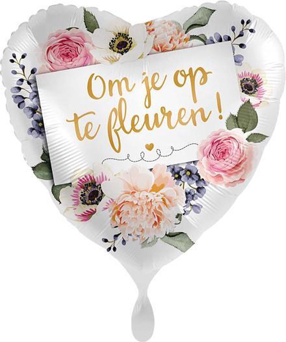 Everloon - Folieballon - Om Je Op Te Fleuren! - 43cm - Leuk als opsteker