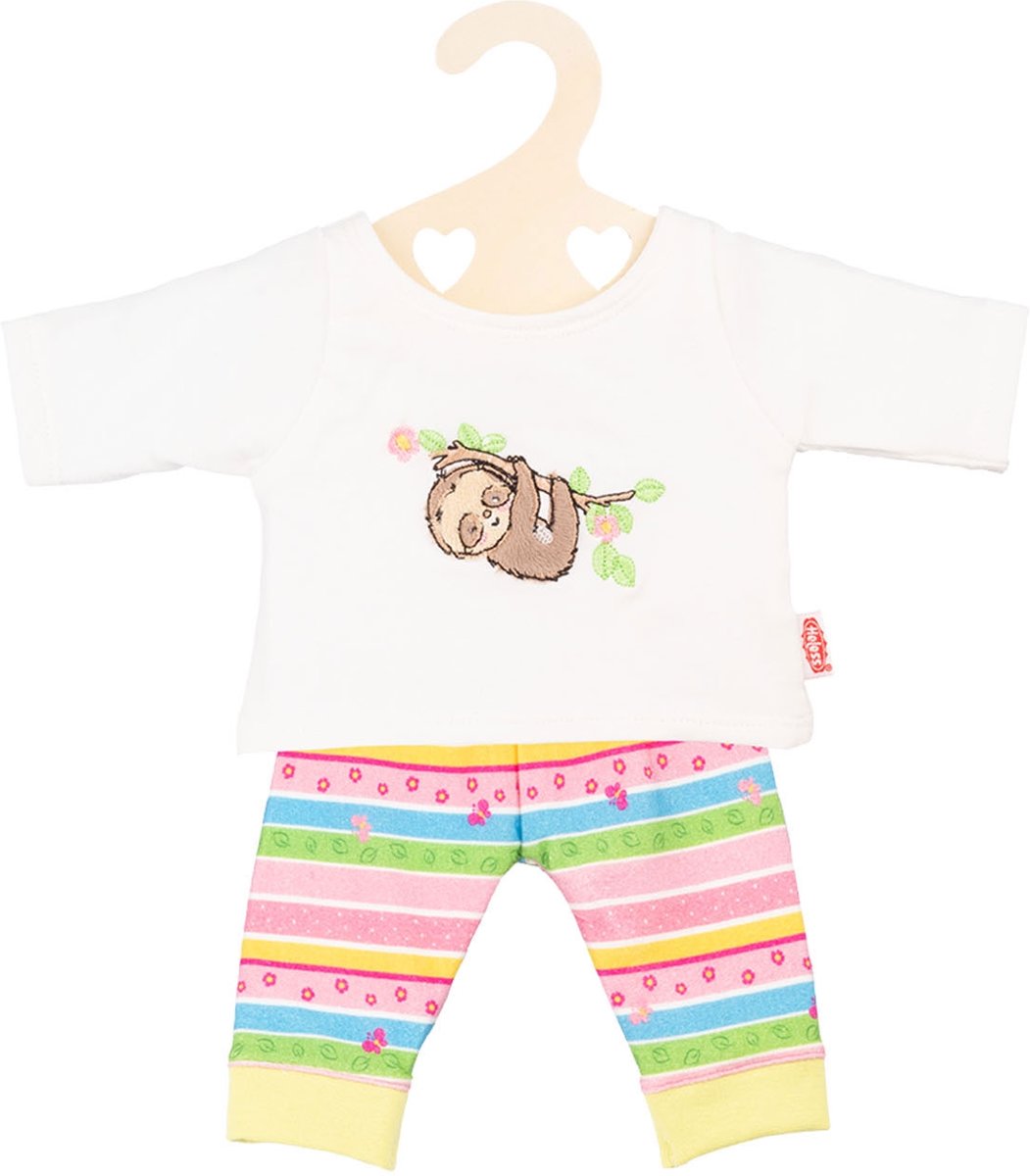 Poppen Pyjama Luiaard, 35-45 cm