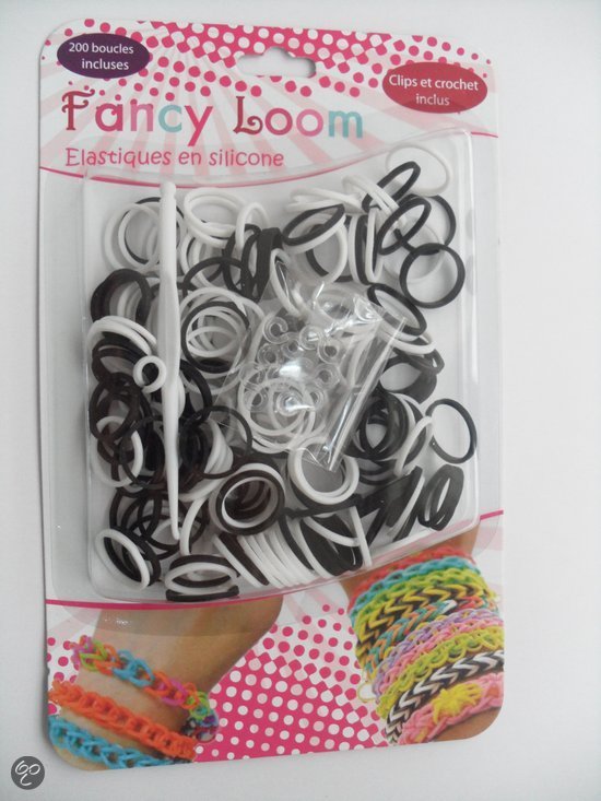 Blister Loom - Elastiekjes - Wit + Zwart - Hobby & Creatief