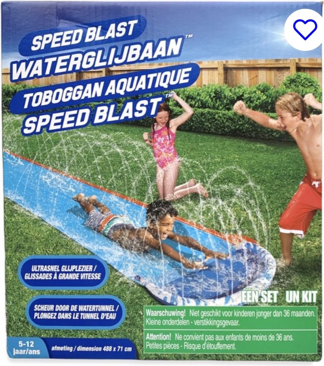 Speed Blast - Waterglijbaan -   - 488 x 71 cm