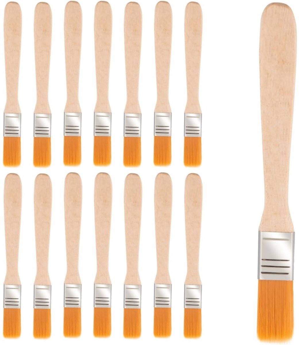 EXCITAT 15 stuks - Verfkwast - Verniskwast - Herbruikbaar - Geschikt voor kasten, deuren, hekken, decoraties, kunstwerken
