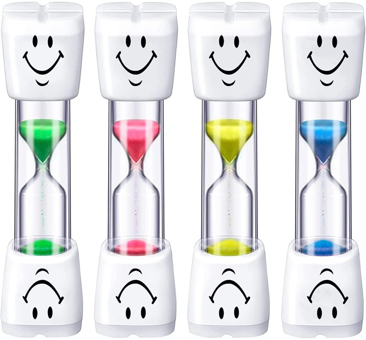 EXCITAT 4-pack -   timer - Poetszandloper -   aftelberekening - Geschikt voor tandenpoetsen, spelletjes, koken, kantoor
