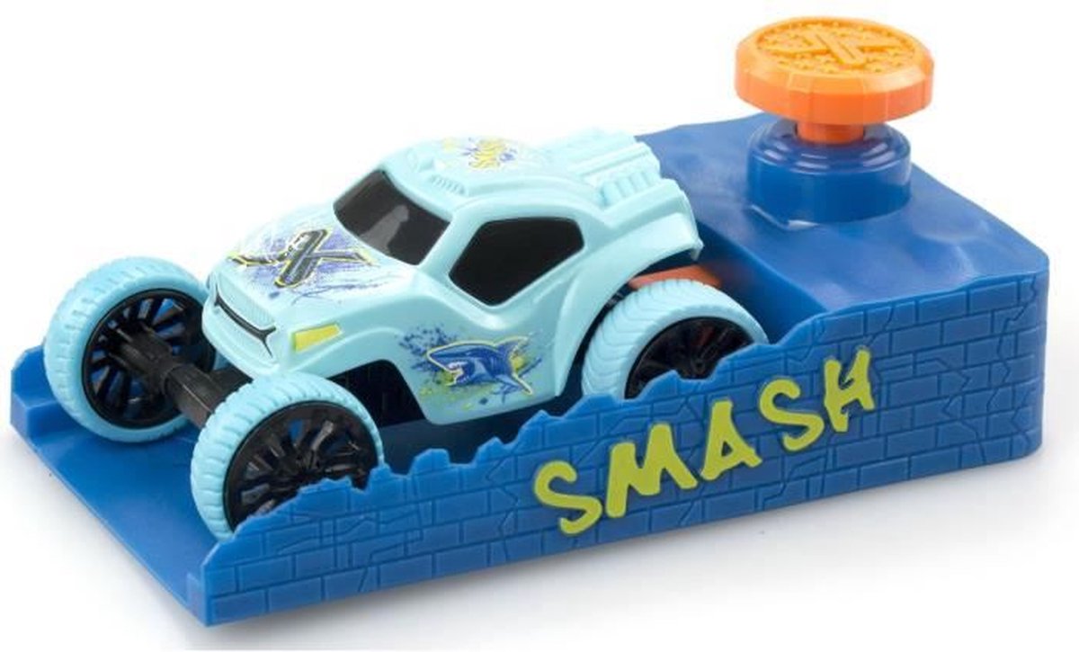 Pack Booster Duo: 2 kleine frictieautos, 1 booster + accessoires - EXOST SMASH - Vanaf 5 jaar