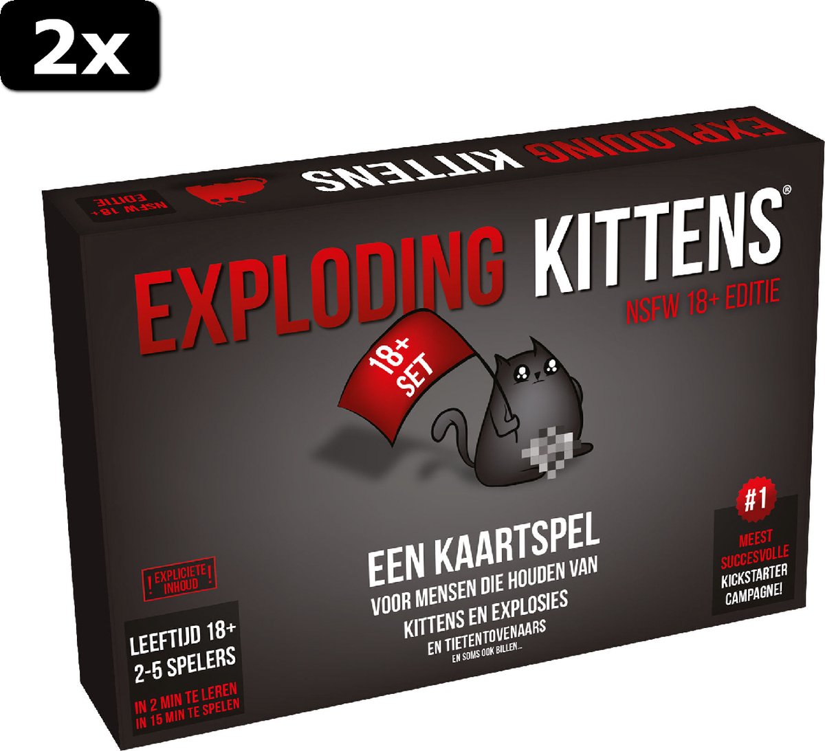 2x Exploding Kittens NSFW 18+