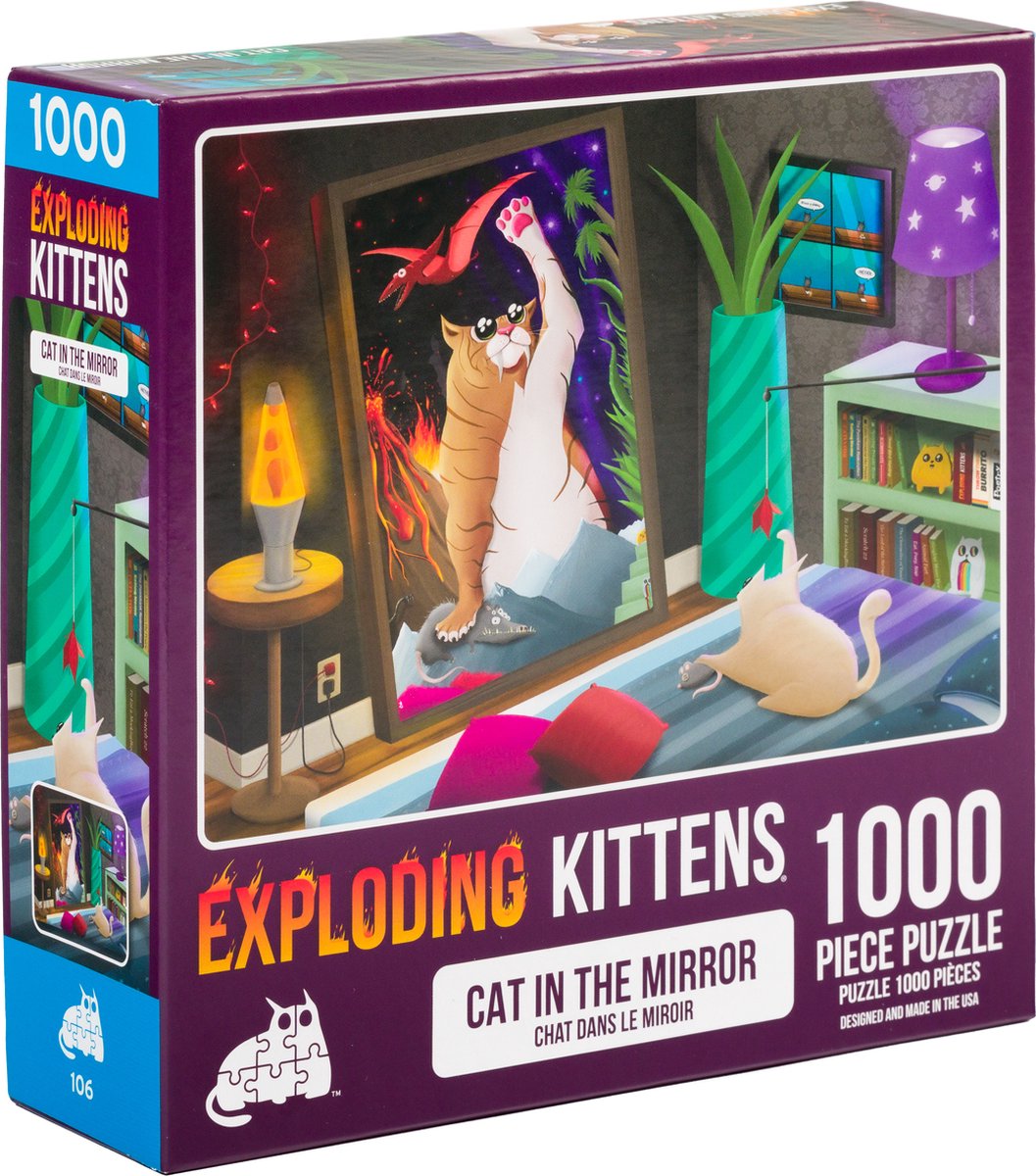 Cat Mirror - Puzzel - 1000 stukjes