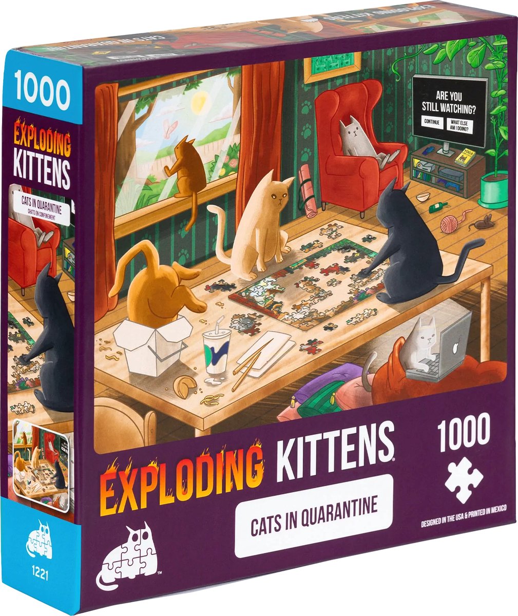 Cats in Quarantine - Puzzel - 1000 stukjes