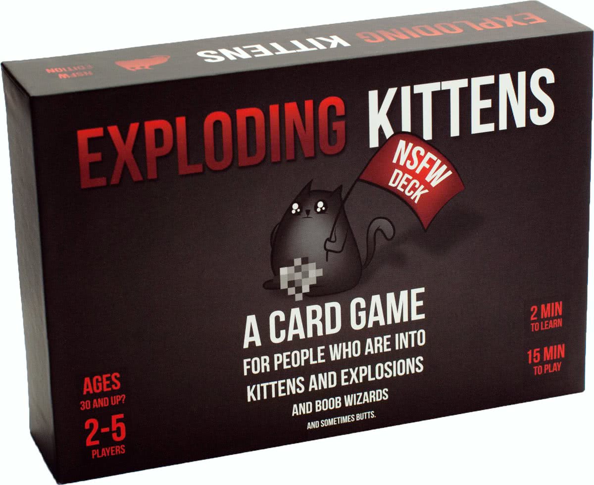 Exploding Kittens NSFW Edition - Engelstalig Kaartspel