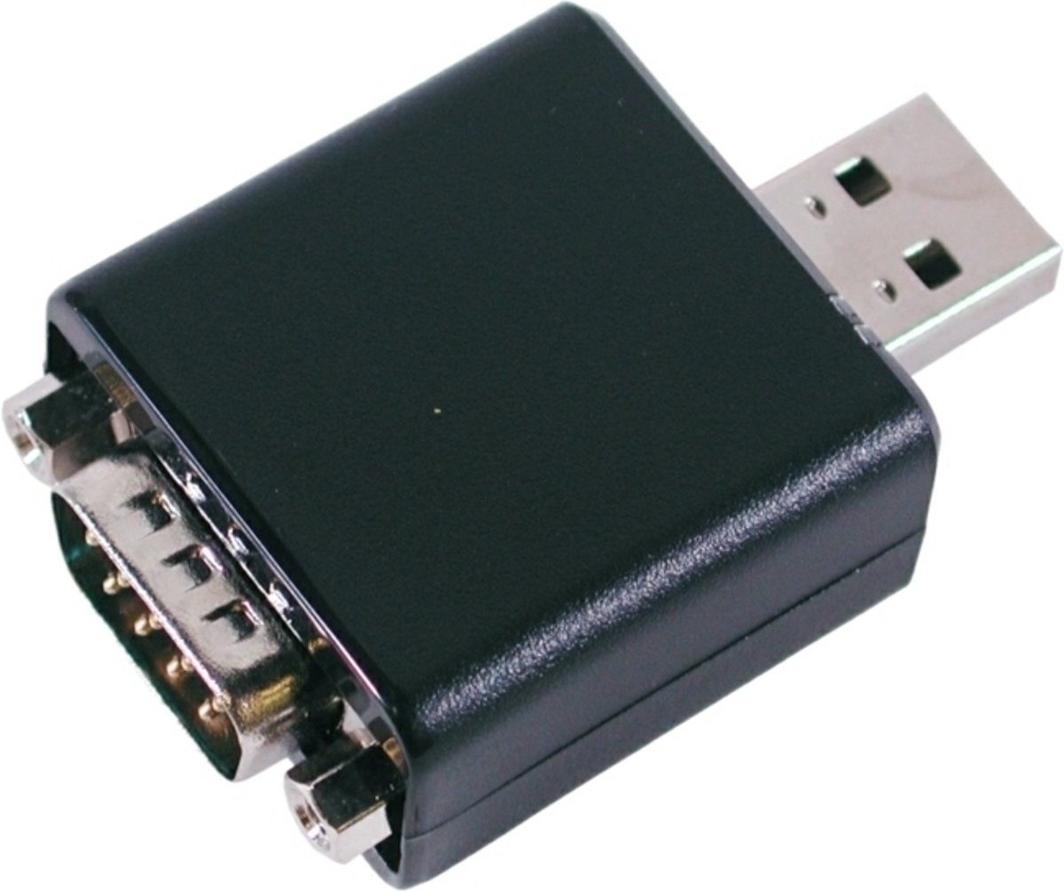 EXSYS USB/RS-232 USB 2.0 RS-232 Zwart, Zilver