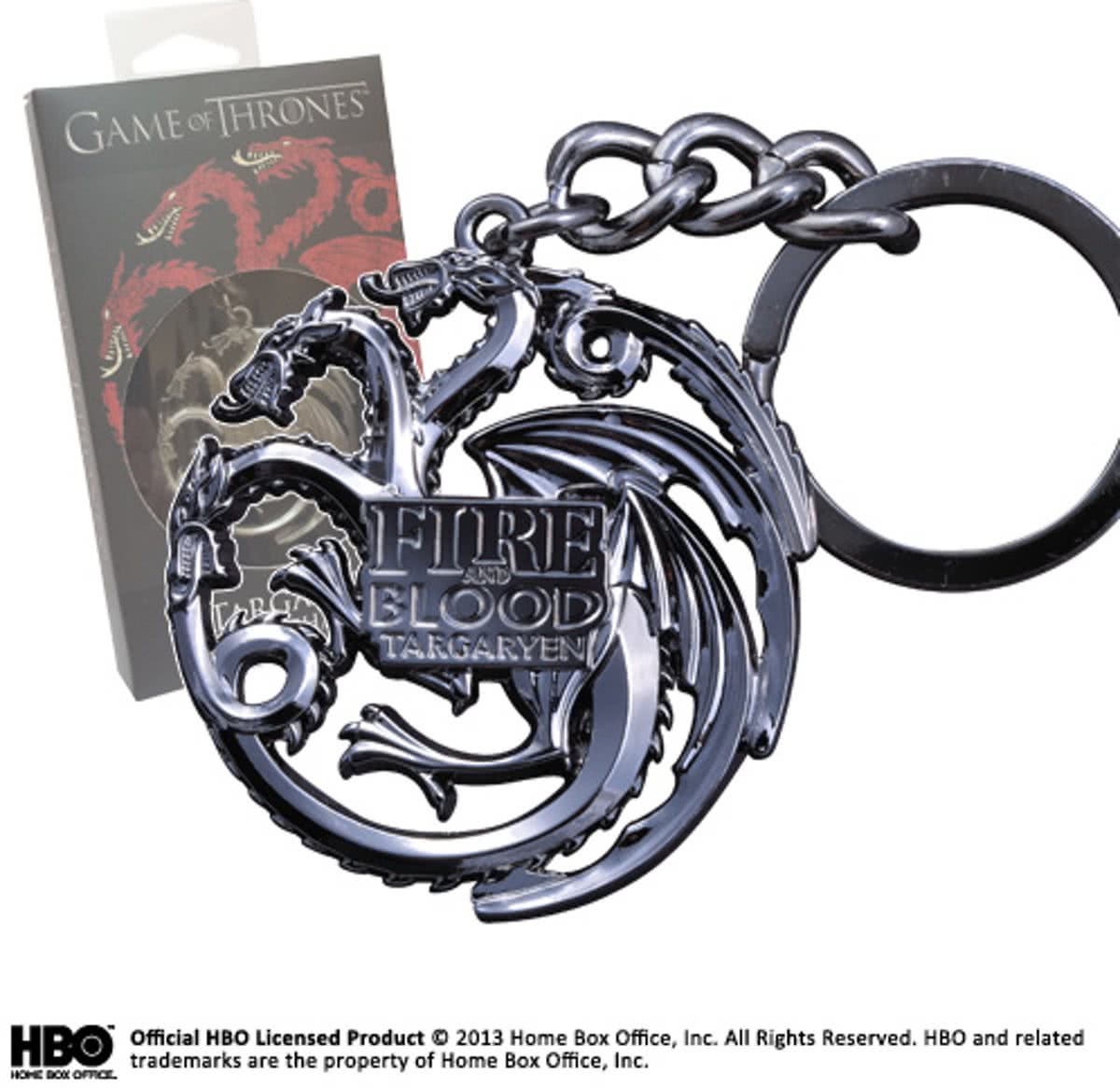 GOT - TARGARYEN porte-cles (gris acier)