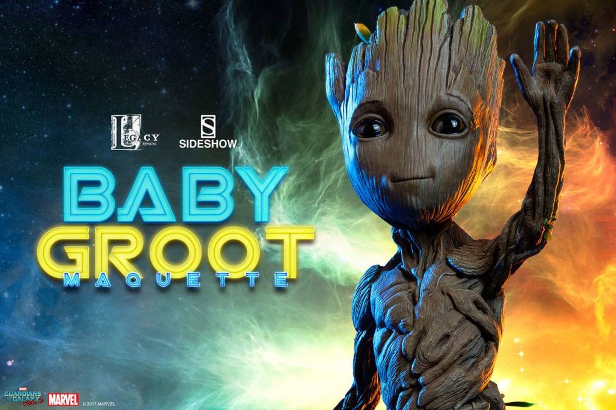 Marvel: GotG 2 - Baby Groot Life Sized Maquette