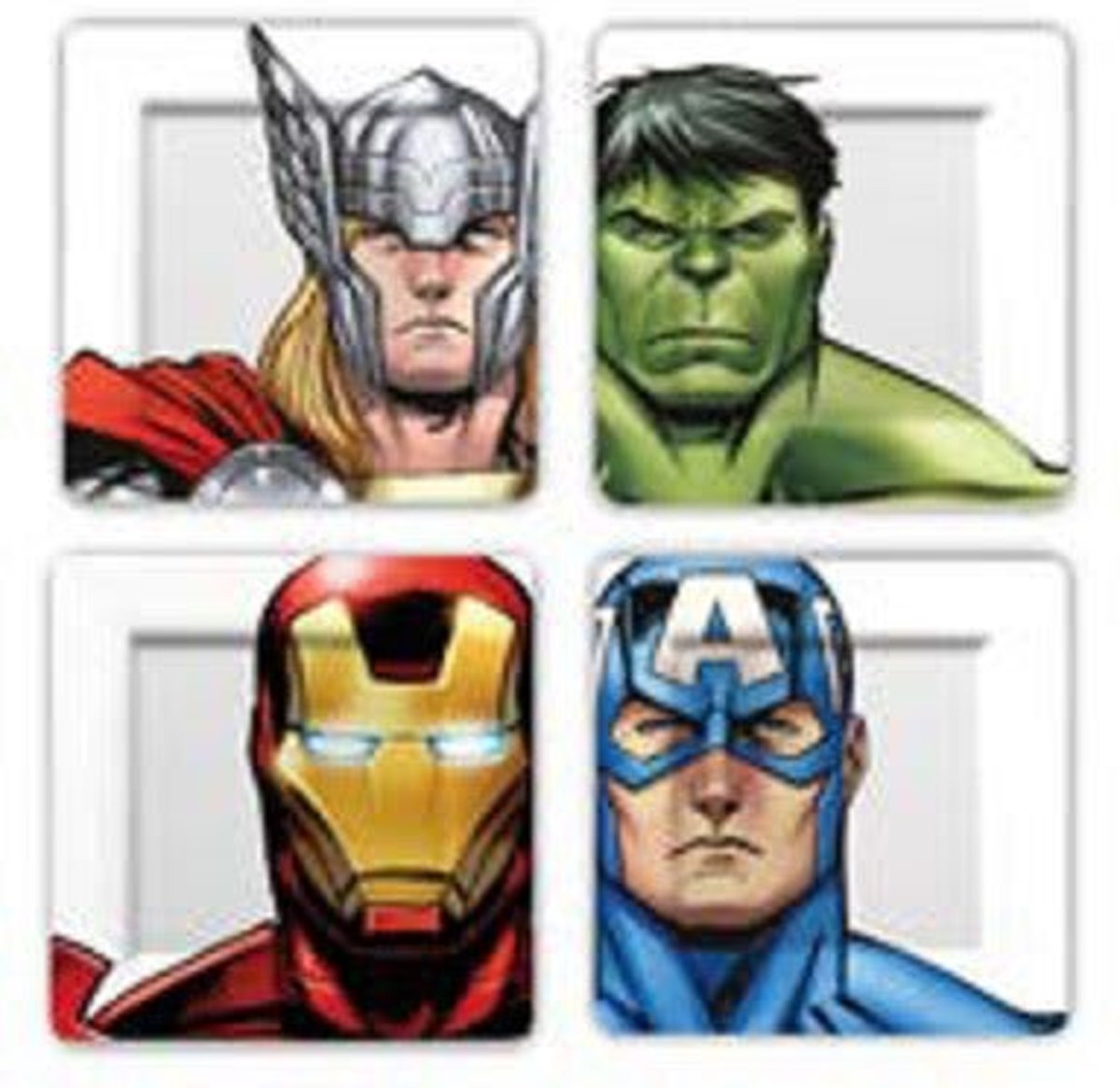 Marvel: The Avengers Faces and Helmets Plate Set