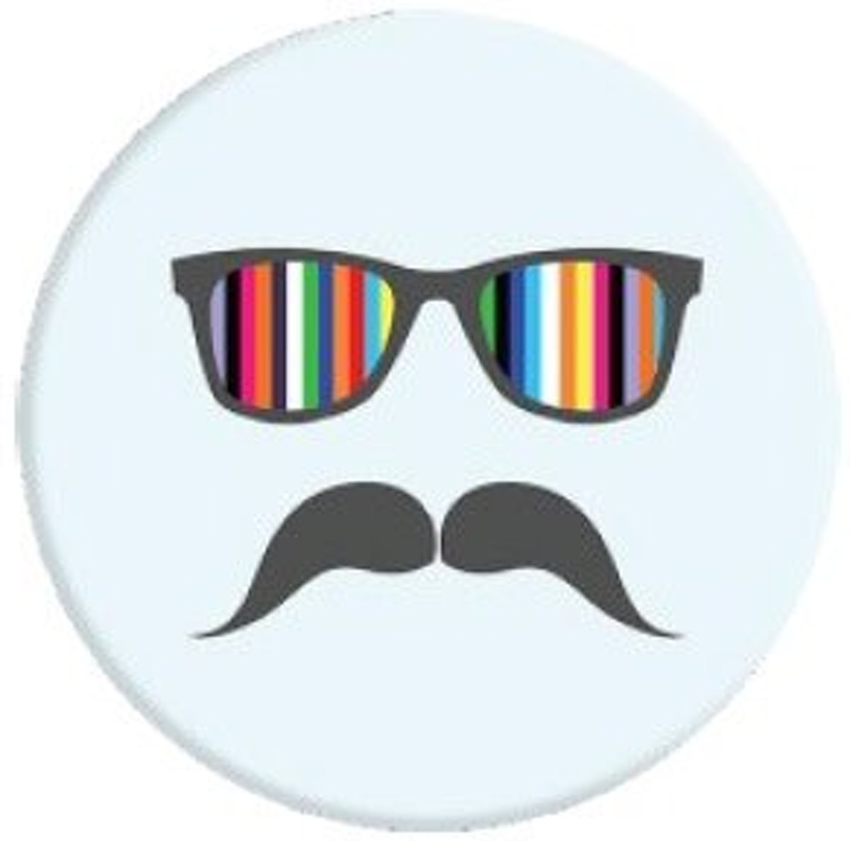 Popsockets: Mustache Rainbow