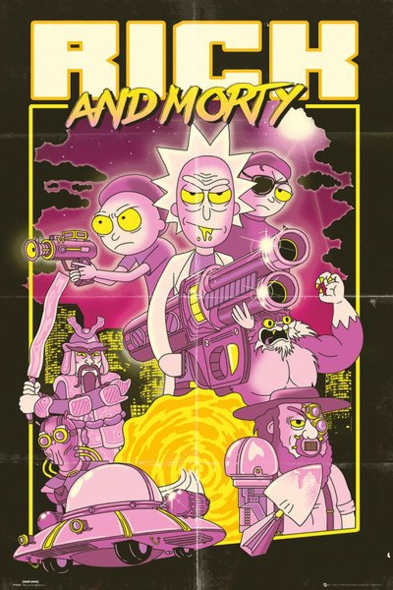 Rick and Morty Action Movie - Maxi poster