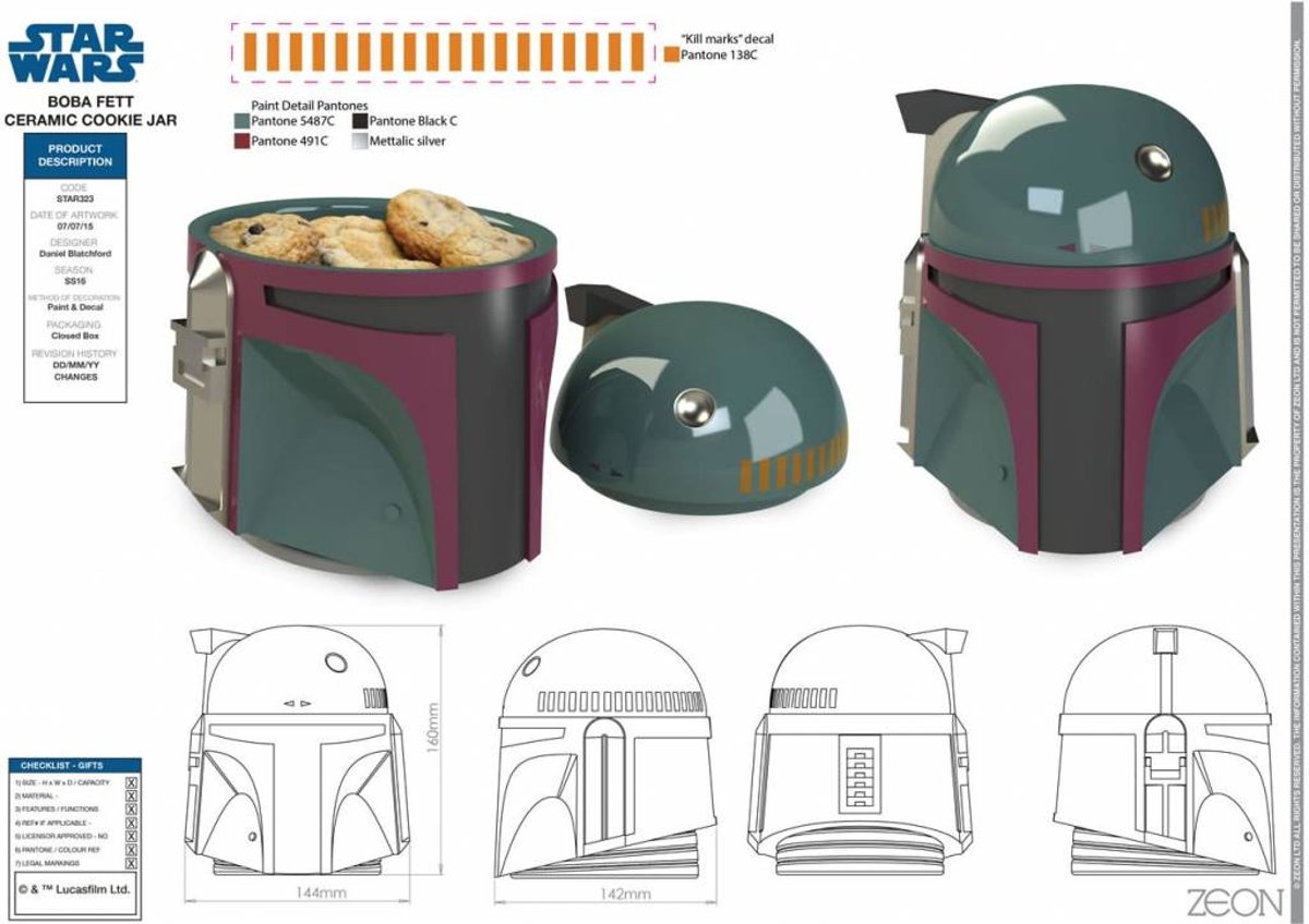 Star Wars: Boba Fett 3D Cookie Jar