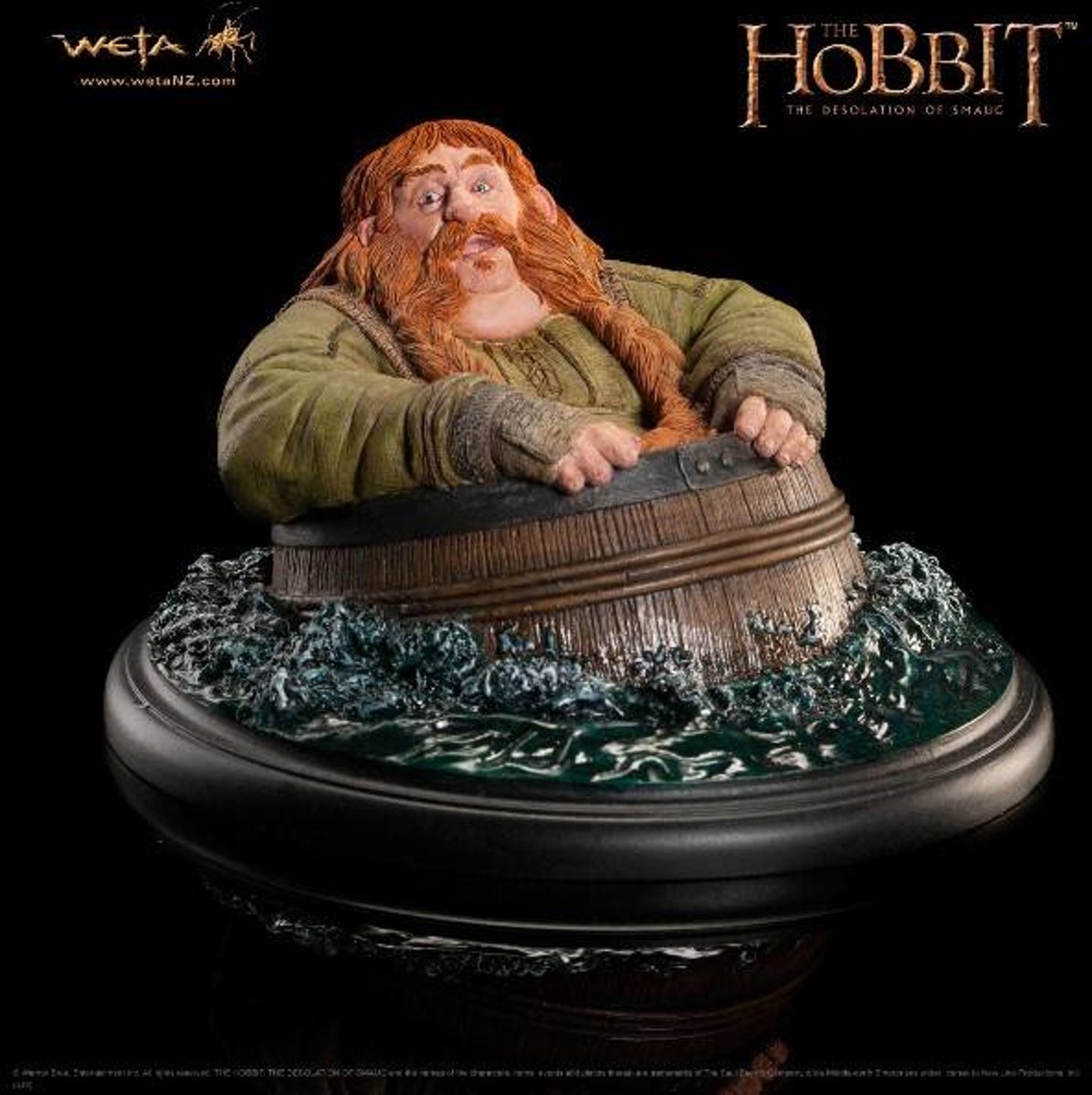 The Hobbit The Desolation of Smaug Statue Bombur Barrel Rider 7 cm Weta