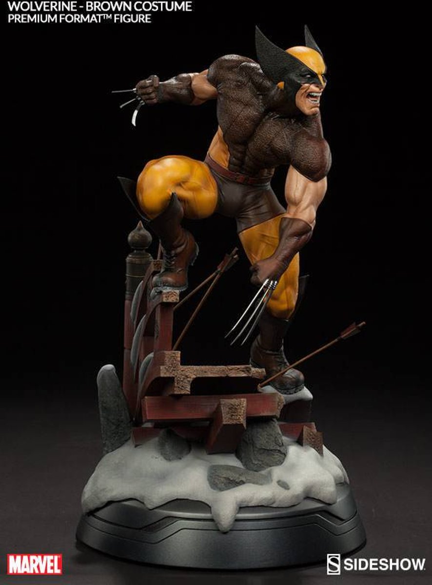 Wolverine Brown Costume Premium Format Statue