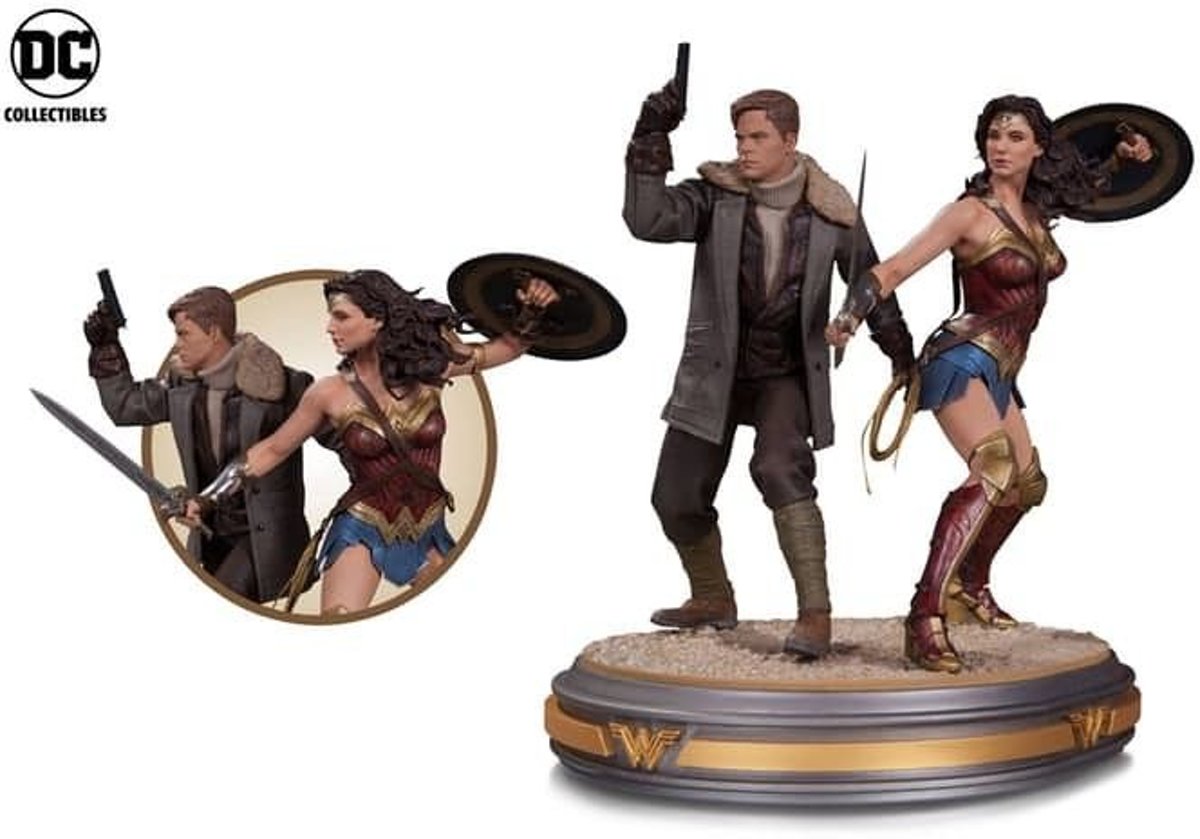 Wonder Woman Movie: Wonder Woman & Steve Trevor Statue