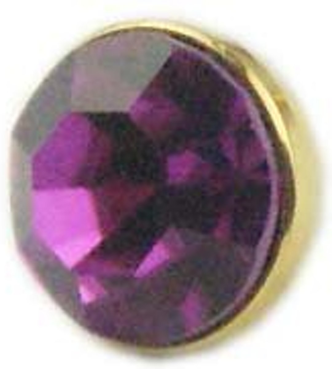 Diamand Ring Element - Los Sieraden Onderdeel - Goud//Deep-Purple-Stone