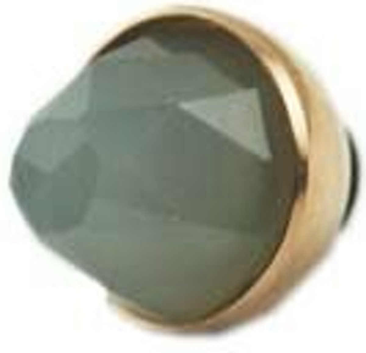 Diamand Ring Element - Los Sieraden Onderdeel - Goud/Donkergroen